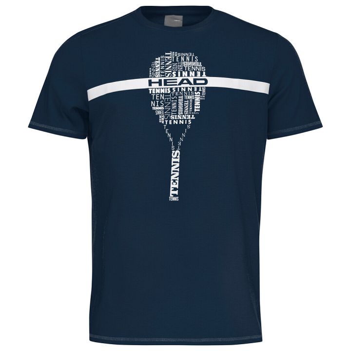 Head Typo T-Shirt Dark Blue